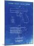 PP154- Faded Blueprint Handgun Pistol Patent Poster-Cole Borders-Mounted Giclee Print