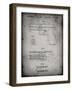 PP154- Faded Grey Handgun Pistol Patent Poster-Cole Borders-Framed Giclee Print