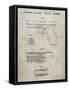 PP154- Sandstone Handgun Pistol Patent Poster-Cole Borders-Framed Stretched Canvas