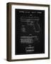 PP154- Vintage Black Handgun Pistol Patent Poster-Cole Borders-Framed Giclee Print