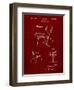 PP159- Burgundy Eames Tilt Back Chair Patent Poster-Cole Borders-Framed Giclee Print