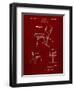 PP159- Burgundy Eames Tilt Back Chair Patent Poster-Cole Borders-Framed Giclee Print