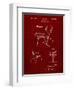 PP159- Burgundy Eames Tilt Back Chair Patent Poster-Cole Borders-Framed Giclee Print