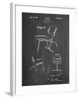 PP159- Chalkboard Eames Tilt Back Chair Patent Poster-Cole Borders-Framed Giclee Print