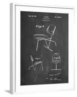 PP159- Chalkboard Eames Tilt Back Chair Patent Poster-Cole Borders-Framed Giclee Print