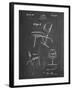 PP159- Chalkboard Eames Tilt Back Chair Patent Poster-Cole Borders-Framed Giclee Print