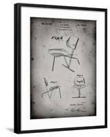 PP159- Faded Grey Eames Tilt Back Chair Patent Poster-Cole Borders-Framed Giclee Print