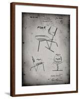 PP159- Faded Grey Eames Tilt Back Chair Patent Poster-Cole Borders-Framed Giclee Print