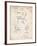 PP159- Vintage Parchment Eames Tilt Back Chair Patent Poster-Cole Borders-Framed Giclee Print