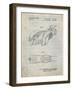 PP16 Antique Grid Parchment-Borders Cole-Framed Giclee Print