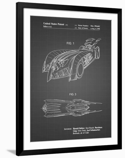 PP16 Black Grid-Borders Cole-Framed Giclee Print