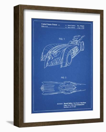 PP16 Blueprint-Borders Cole-Framed Giclee Print