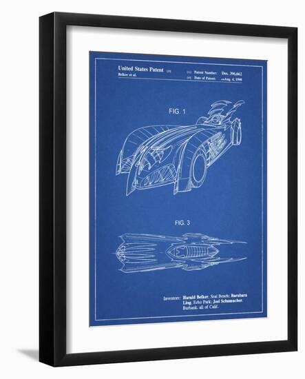 PP16 Blueprint-Borders Cole-Framed Giclee Print