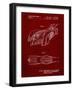 PP16 Burgundy-Borders Cole-Framed Giclee Print