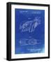 PP16 Faded Blueprint-Borders Cole-Framed Giclee Print