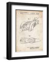 PP16 Vintage Parchment-Borders Cole-Framed Premium Giclee Print