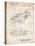 PP16 Vintage Parchment-Borders Cole-Stretched Canvas