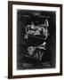 PP160- Black Grunge Berliner Gramophone Poster-Cole Borders-Framed Giclee Print