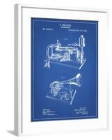 PP160- Blueprint Berliner Gramophone Poster-Cole Borders-Framed Giclee Print