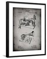 PP160- Faded Grey Berliner Gramophone Poster-Cole Borders-Framed Giclee Print