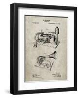 PP160- Sandstone Berliner Gramophone Poster-Cole Borders-Framed Giclee Print