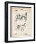 PP160- Vintage Parchment Berliner Gramophone Poster-Cole Borders-Framed Giclee Print