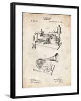 PP160- Vintage Parchment Berliner Gramophone Poster-Cole Borders-Framed Giclee Print