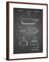 PP161- Black Grid Duck Decoy Patent Poster-Cole Borders-Framed Giclee Print