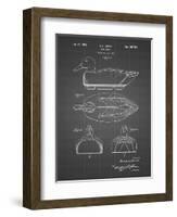 PP161- Black Grid Duck Decoy Patent Poster-Cole Borders-Framed Giclee Print