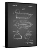 PP161- Black Grid Duck Decoy Patent Poster-Cole Borders-Framed Stretched Canvas