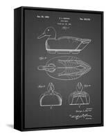 PP161- Black Grid Duck Decoy Patent Poster-Cole Borders-Framed Stretched Canvas