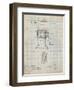 PP162- Antique Grid Parchment Pencil Sharpener Patent Poster-Cole Borders-Framed Giclee Print