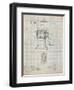 PP162- Antique Grid Parchment Pencil Sharpener Patent Poster-Cole Borders-Framed Giclee Print