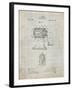 PP162- Antique Grid Parchment Pencil Sharpener Patent Poster-Cole Borders-Framed Giclee Print