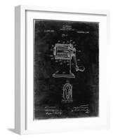 PP162- Black Grunge Pencil Sharpener Patent Poster-Cole Borders-Framed Giclee Print