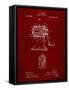 PP162- Burgundy Pencil Sharpener Patent Poster-Cole Borders-Framed Stretched Canvas