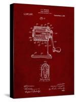 PP162- Burgundy Pencil Sharpener Patent Poster-Cole Borders-Stretched Canvas