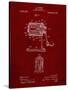 PP162- Burgundy Pencil Sharpener Patent Poster-Cole Borders-Stretched Canvas