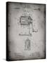 PP162- Faded Grey Pencil Sharpener Patent Poster-Cole Borders-Stretched Canvas