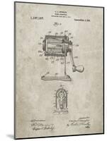 PP162- Sandstone Pencil Sharpener Patent Poster-Cole Borders-Mounted Giclee Print