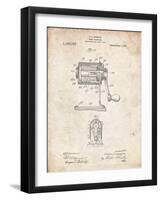 PP162- Vintage Parchment Pencil Sharpener Patent Poster-Cole Borders-Framed Giclee Print