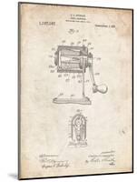 PP162- Vintage Parchment Pencil Sharpener Patent Poster-Cole Borders-Mounted Giclee Print