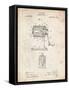 PP162- Vintage Parchment Pencil Sharpener Patent Poster-Cole Borders-Framed Stretched Canvas