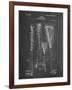 PP166- Chalkboard Lacrosse Stick Patent Poster-Cole Borders-Framed Giclee Print