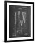 PP166- Chalkboard Lacrosse Stick Patent Poster-Cole Borders-Framed Giclee Print