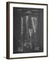 PP166- Chalkboard Lacrosse Stick Patent Poster-Cole Borders-Framed Giclee Print