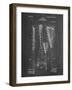 PP166- Chalkboard Lacrosse Stick Patent Poster-Cole Borders-Framed Giclee Print