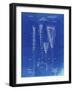 PP166- Faded Blueprint Lacrosse Stick Patent Poster-Cole Borders-Framed Giclee Print