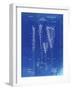 PP166- Faded Blueprint Lacrosse Stick Patent Poster-Cole Borders-Framed Giclee Print