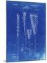 PP166- Faded Blueprint Lacrosse Stick Patent Poster-Cole Borders-Mounted Giclee Print